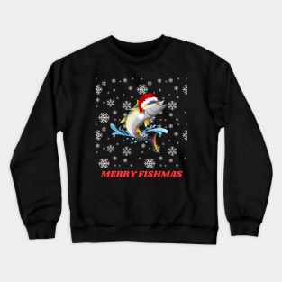 Merry Fishmas Crewneck Sweatshirt